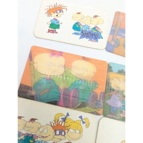Vtg.90s set 7 Kellogg's Rugrats 3D Lenticular & pictoral Card Nickelodeon retro - Picture 2 of 13